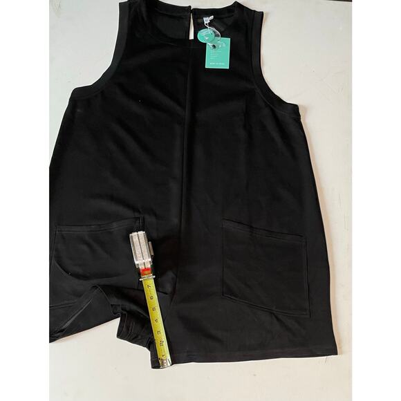 Mintreus Black Sleeveless Romper XL NWT Utility Pocket Minimalist Chic Playsuit - Picture 8 of 11